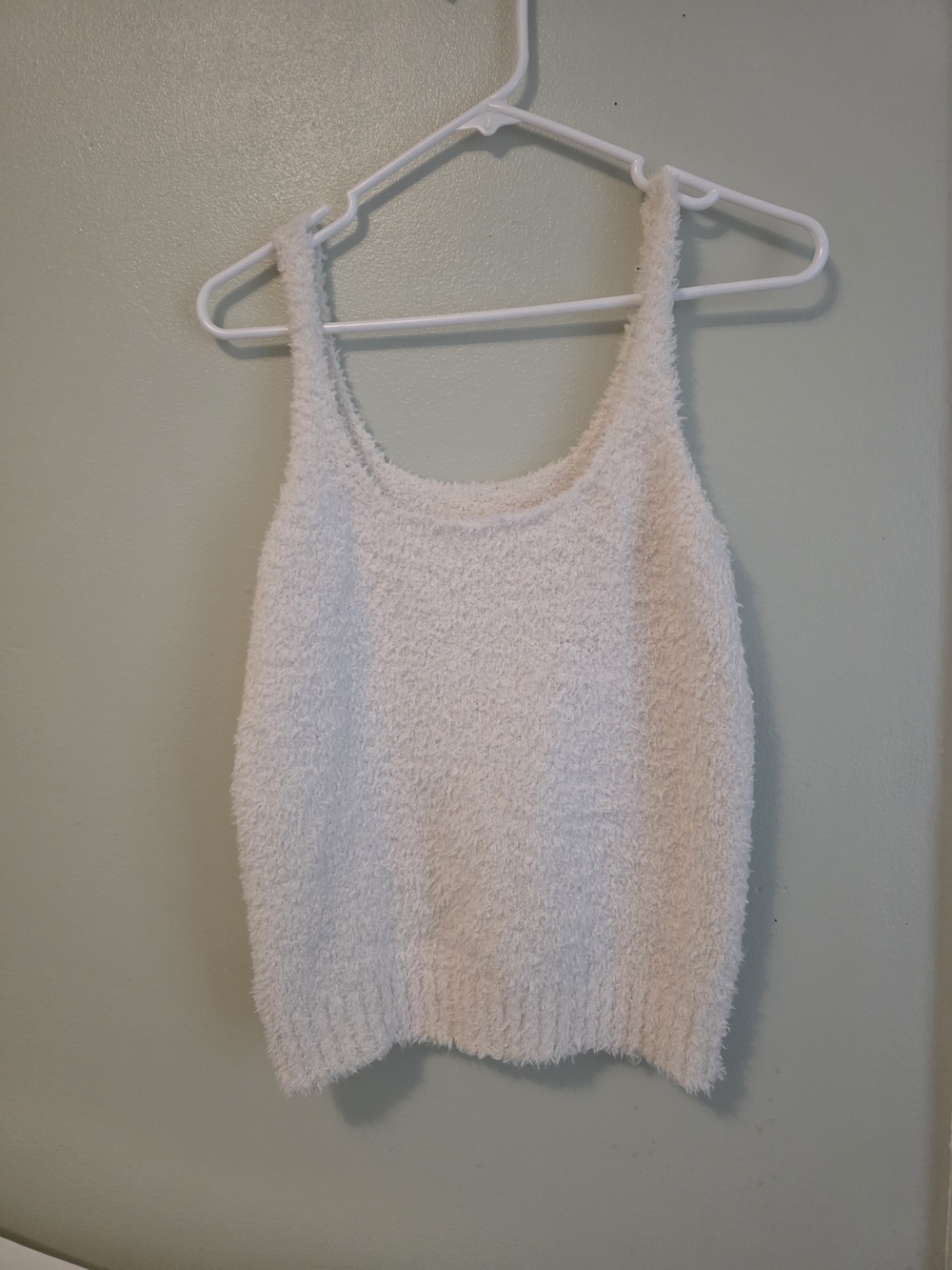 SKIMS Plush White Tank Top